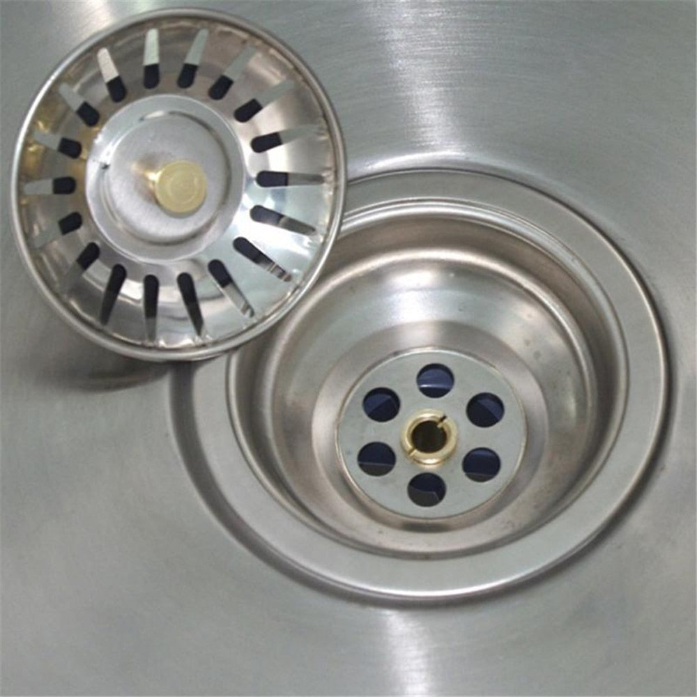 Drain Protector & Hair Catcher, Stainless Steel, Stopper Plug
